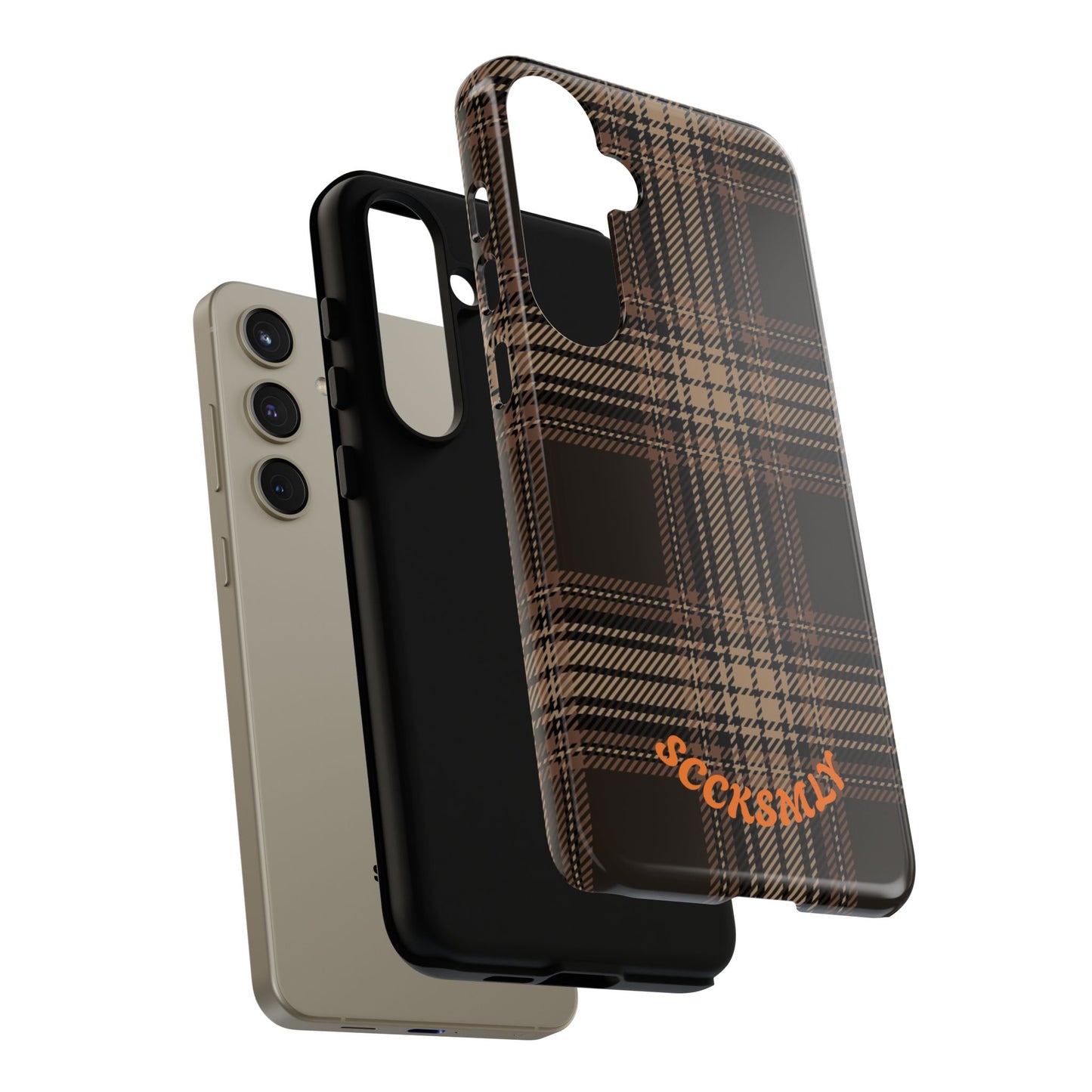 Brown Bread Plaid Tough Phone Case Samsung