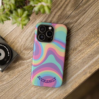 Pastel Swirl Phone Case for Apple