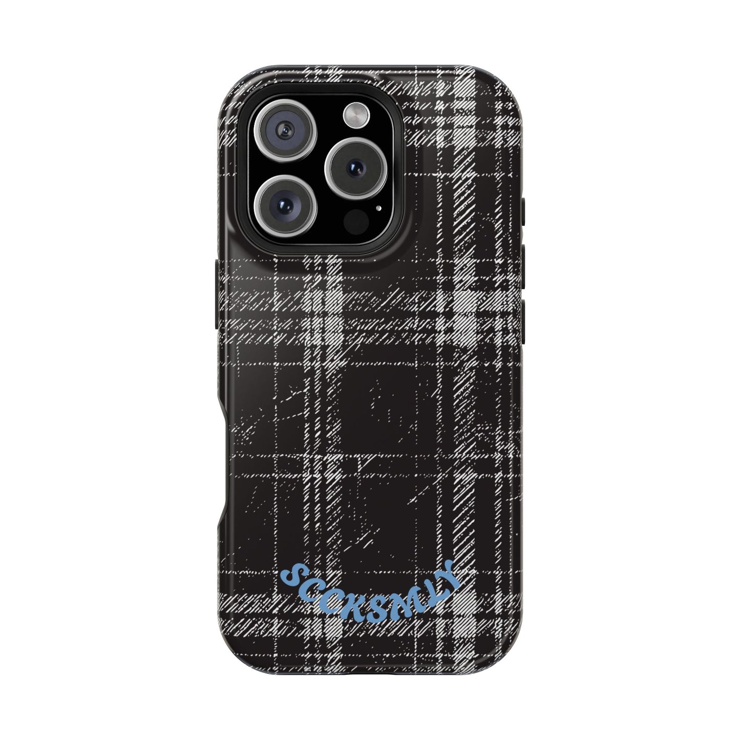 Smoky Grungy Plaid Phone Case for Apple
