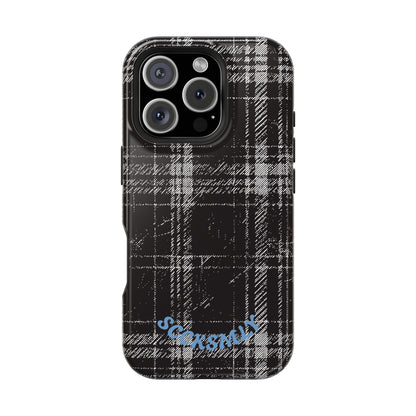 Smoky Grungy Plaid Phone Case for Apple