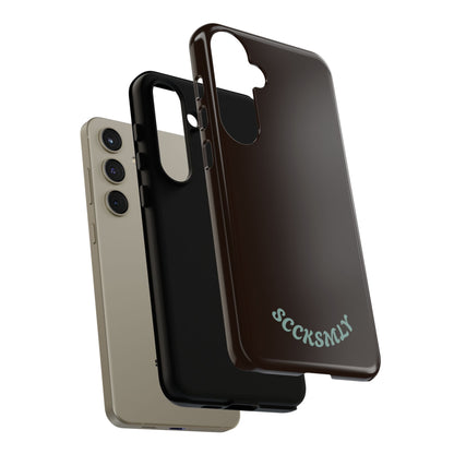 SOLID Espresso Mint Tough Phone Case for Samsung