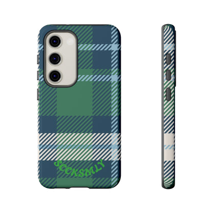 Earth and Sky Plaid Tough Phone Case for Samsung