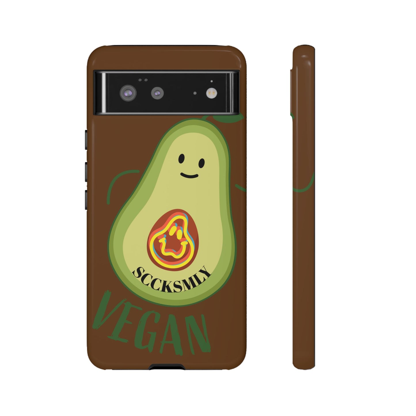 "Google Pixel" Playful Vegan Avocado Phone Case - Tough, Durable Protection with a Fun Design