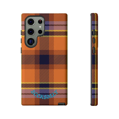 Orange Sickle Plaid Phone Case for Samsung