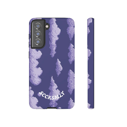 Lilac Pixel Cloud Tough Phone Case for Samsung