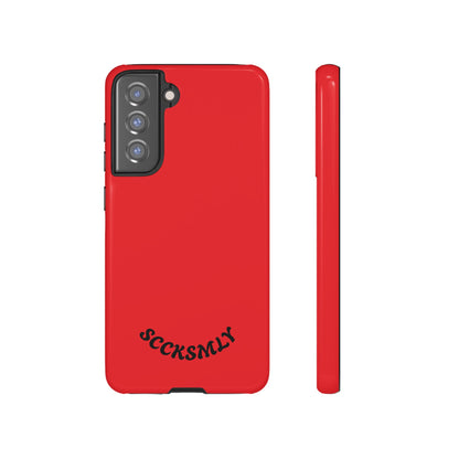 SOLID Screaming Red Tough Case for Samsung