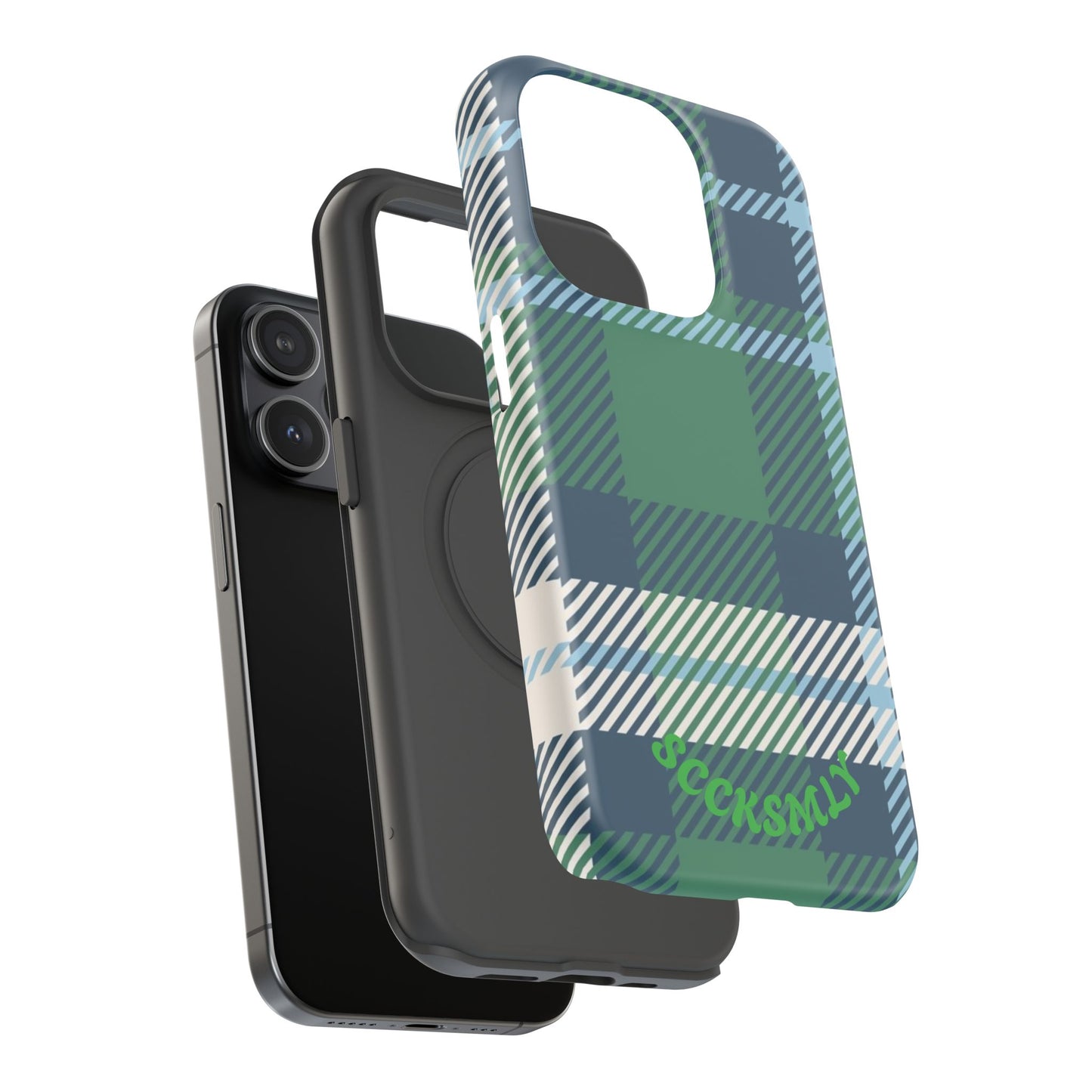 Earth and Sky Plaid Phone Case for Apple