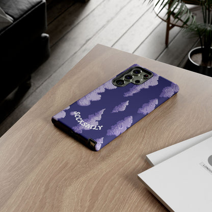 Lilac Pixel Cloud Tough Phone Case for Samsung