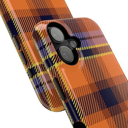 Orange Sickle Plaid  Phone Case for Apple