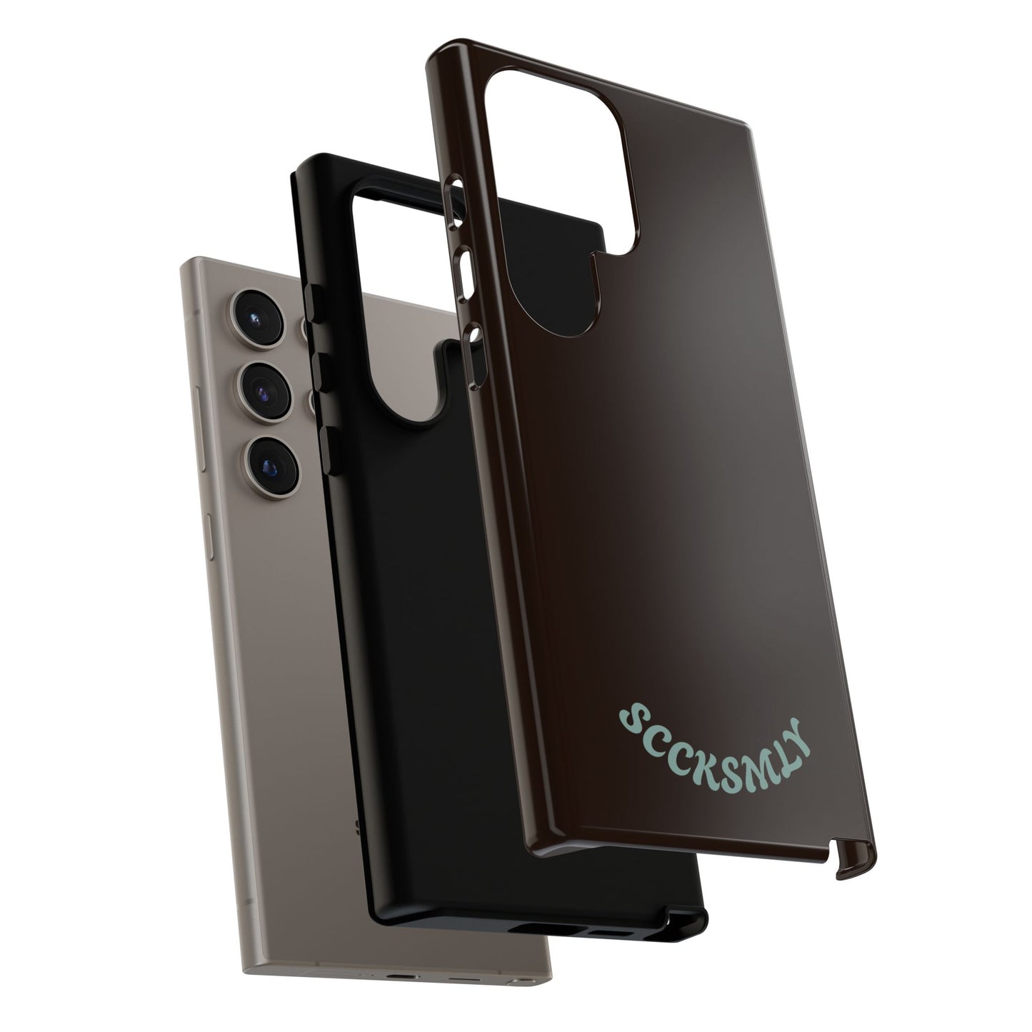 SOLID Espresso Mint Tough Phone Case for Samsung
