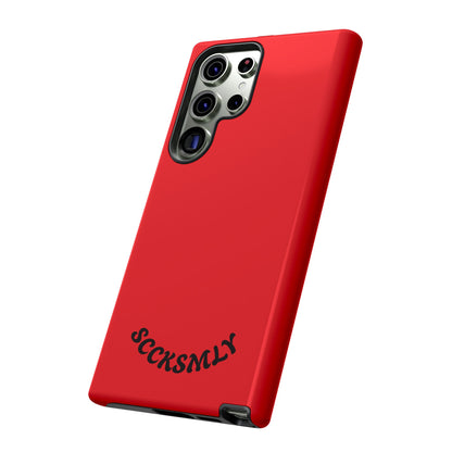 SOLID Screaming Red Tough Case for Samsung