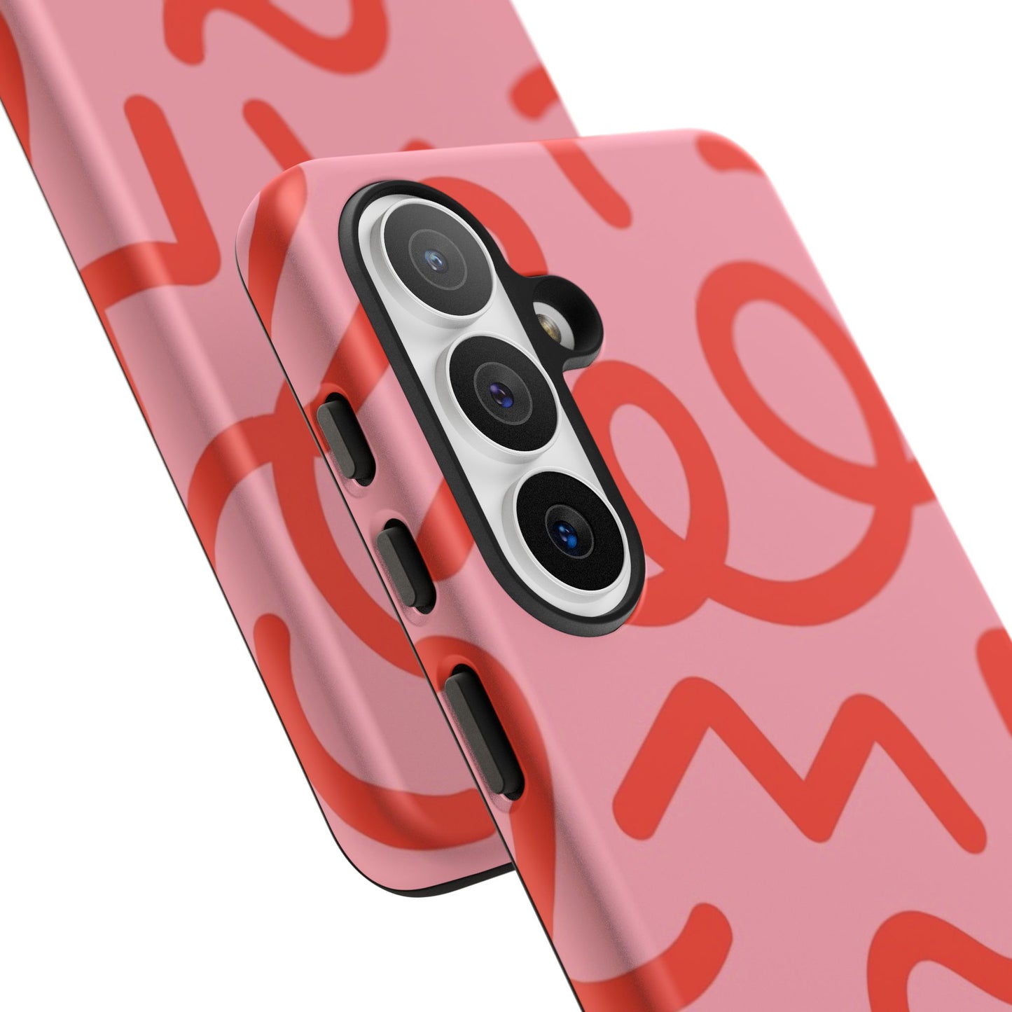 Red Candy Swirls Tough Phone Case for Samsung