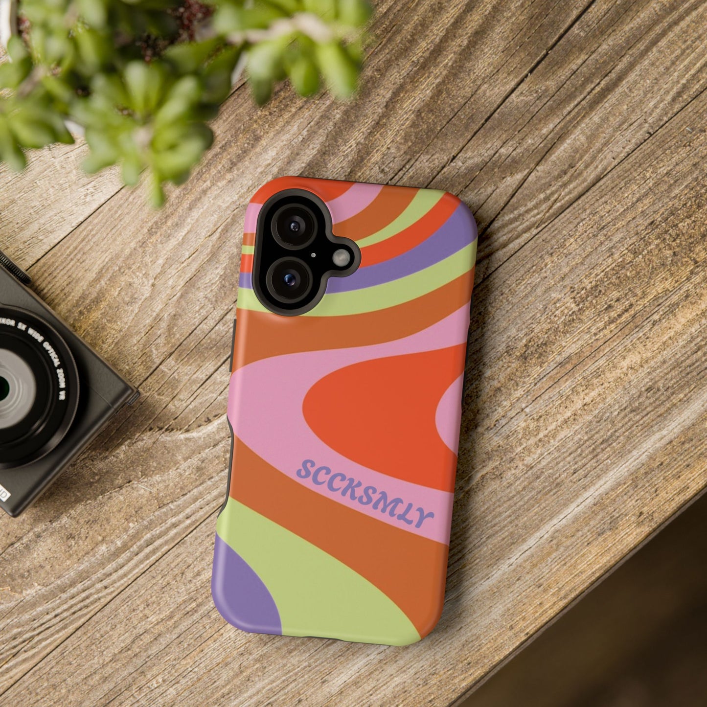Curvy Swirl Phone Case for Apple