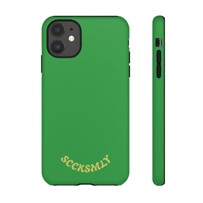 SOLID Green Grin Tough Case for Apple