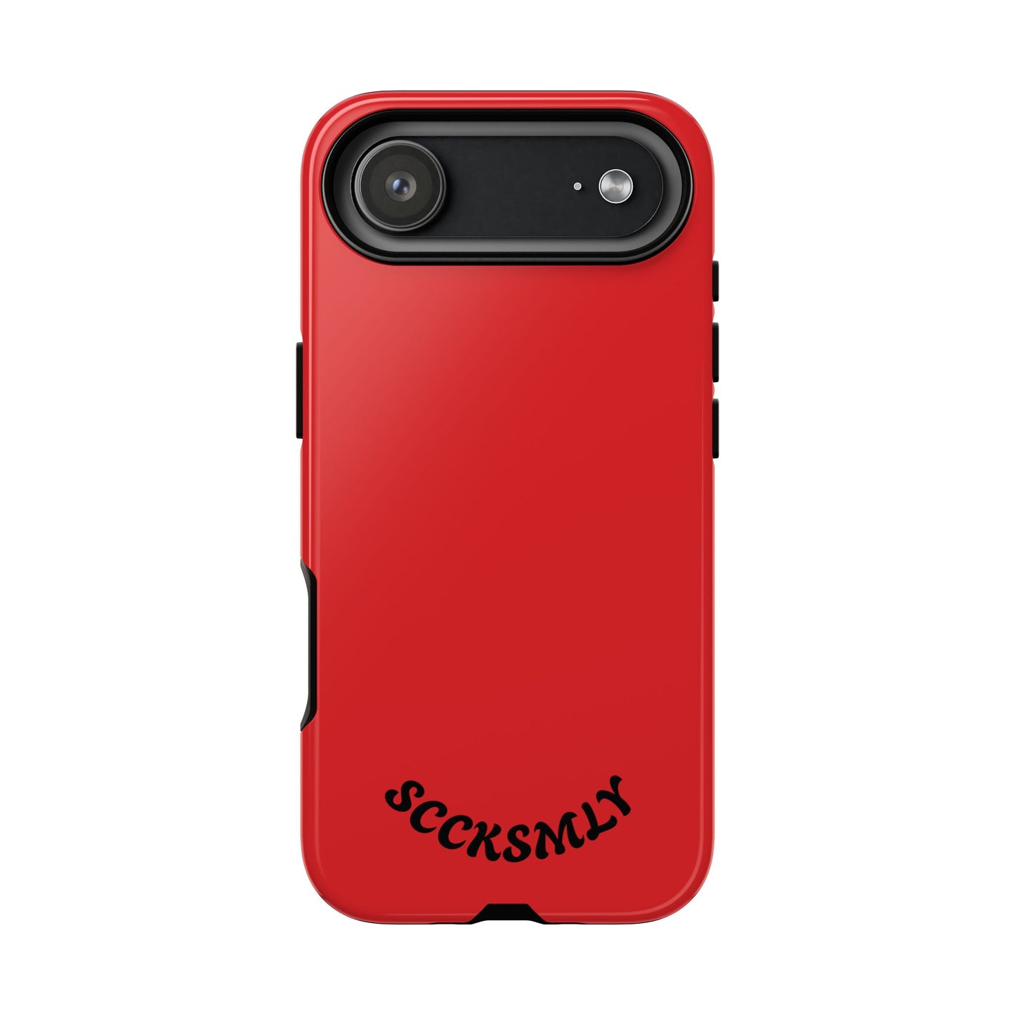 SOLID Screaming Red Tough Case for Apple