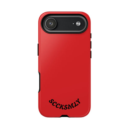 SOLID Screaming Red Tough Case for Apple