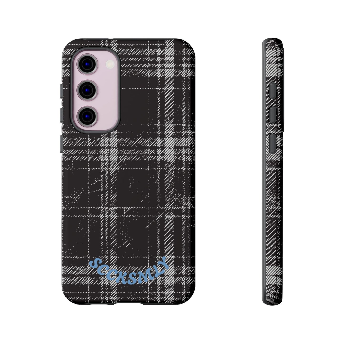 Smoky Grungy Plaid Phone Case for Samsung