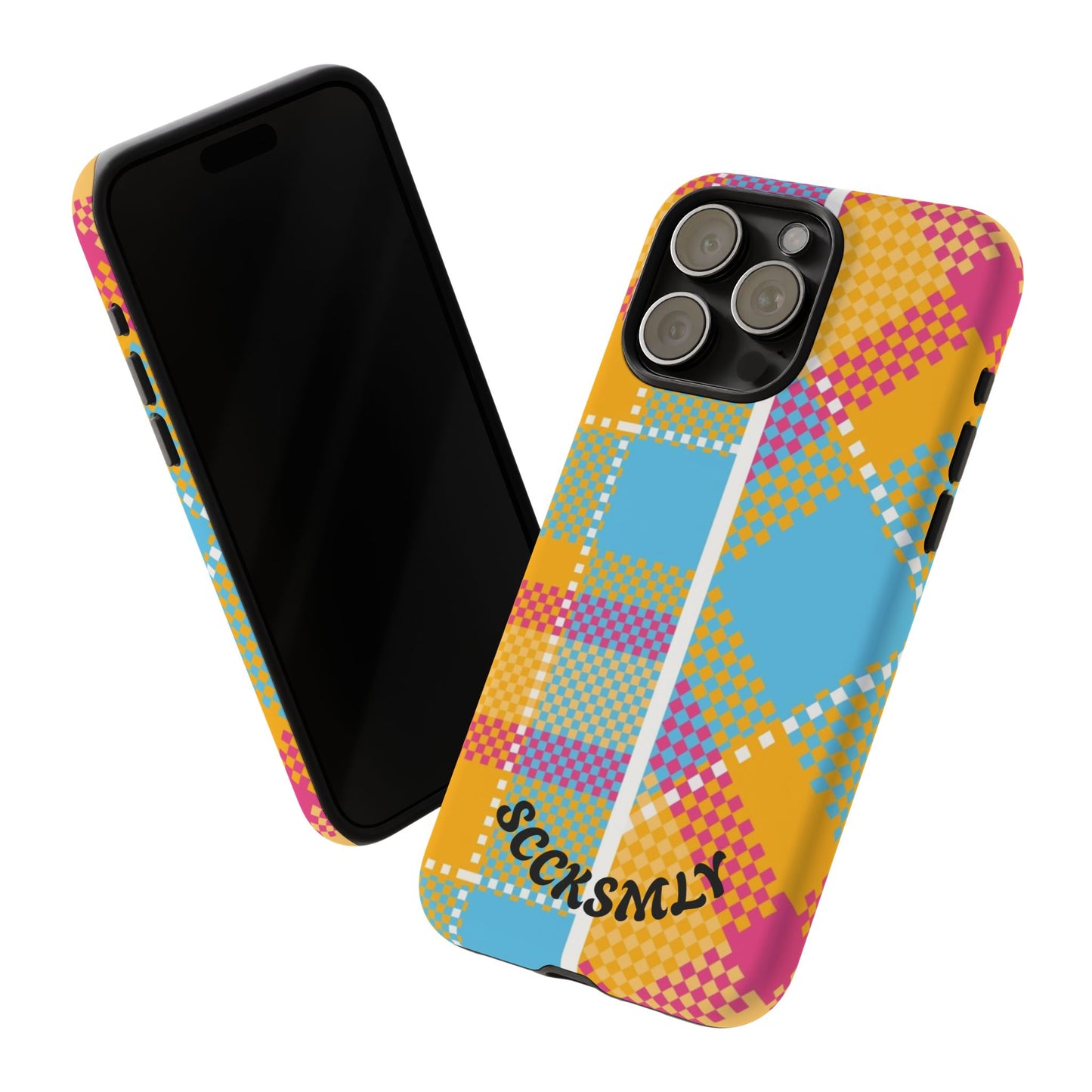 Pattern Punch Phone Case for Apple
