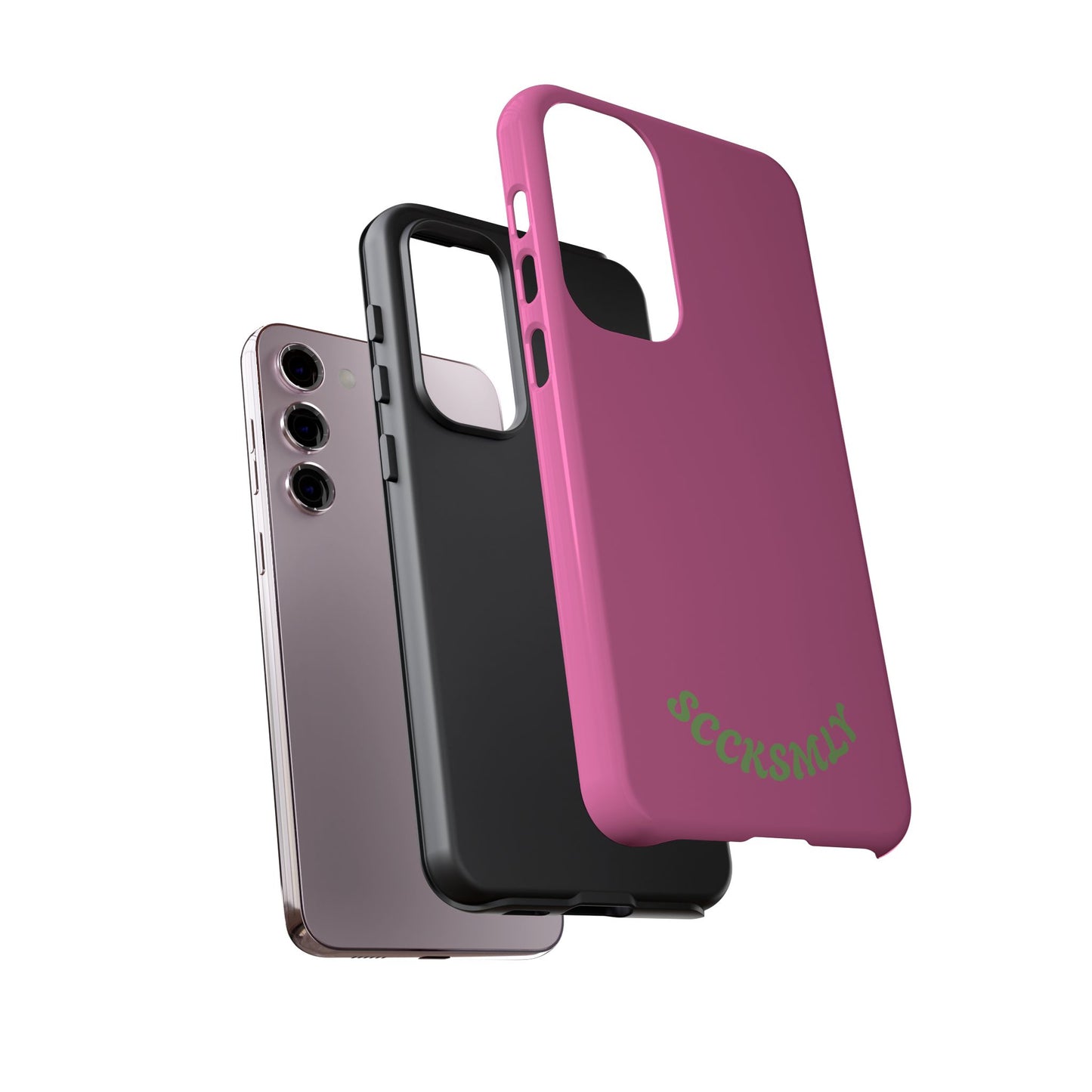 SOLID Sweet Static Pink Tough Case for Samsung