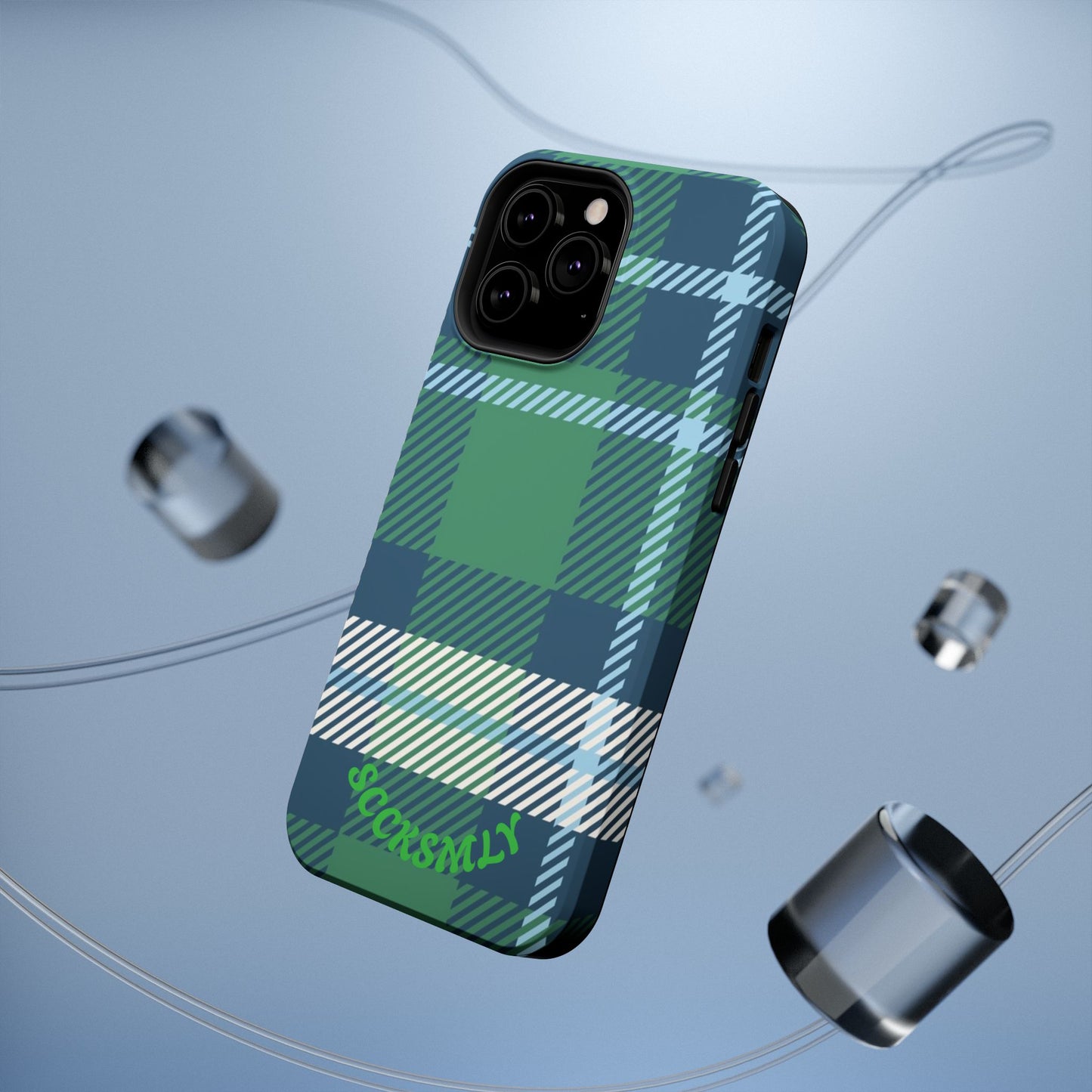 Earth and Sky Plaid Phone Case for Apple