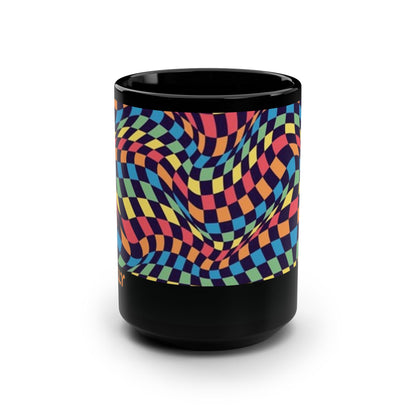Mug The Melting Grid 15 oz - Black