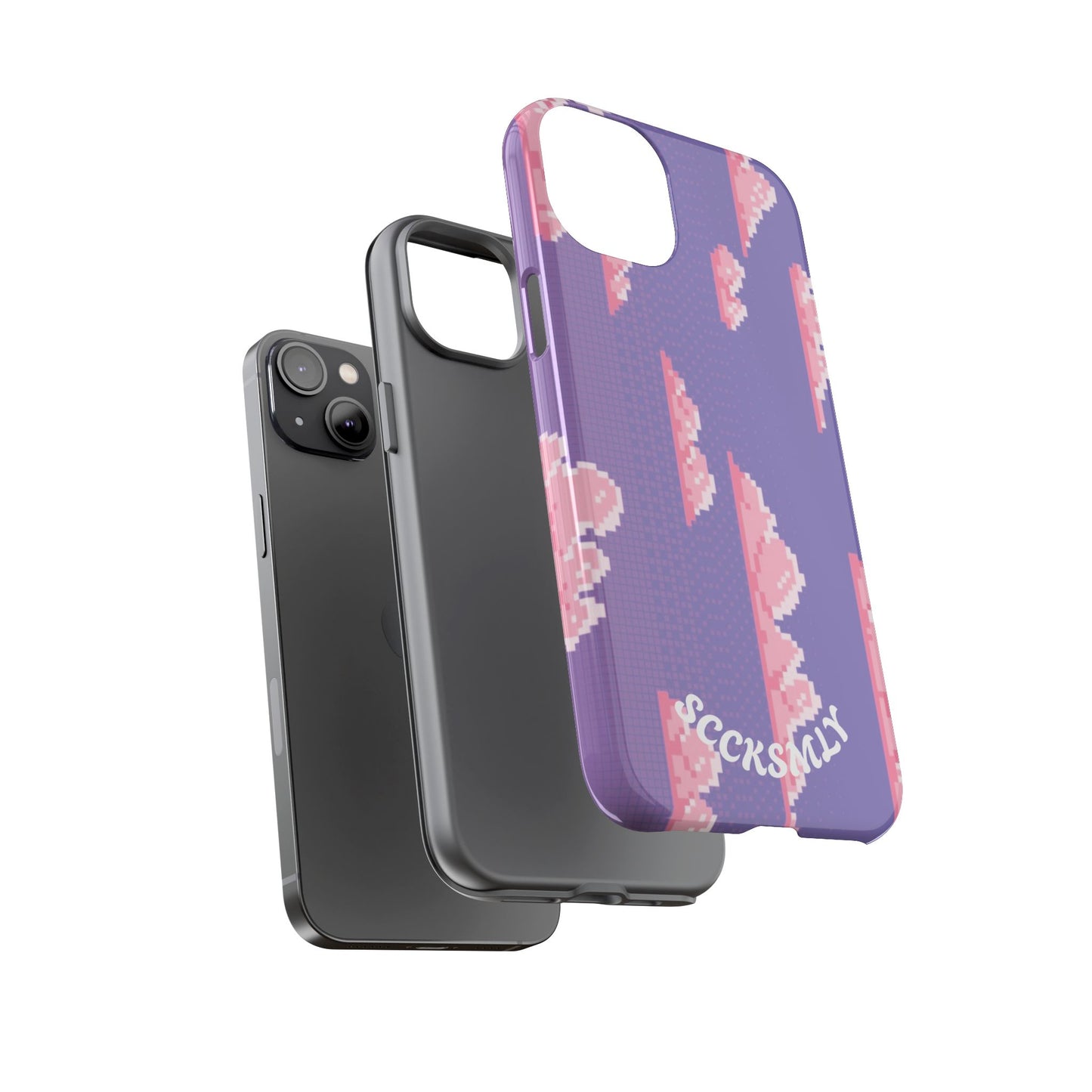 Purple Cotton Candy Sky Tough Phone Case for Apple