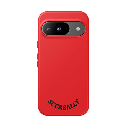 SOLID Screaming Red Tough Casee for Google Pixel