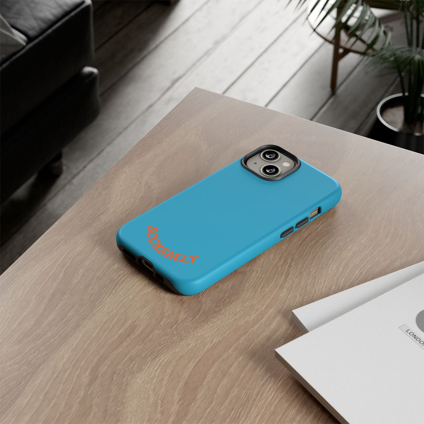 SOLID Blue Spook Tough Case for Apple