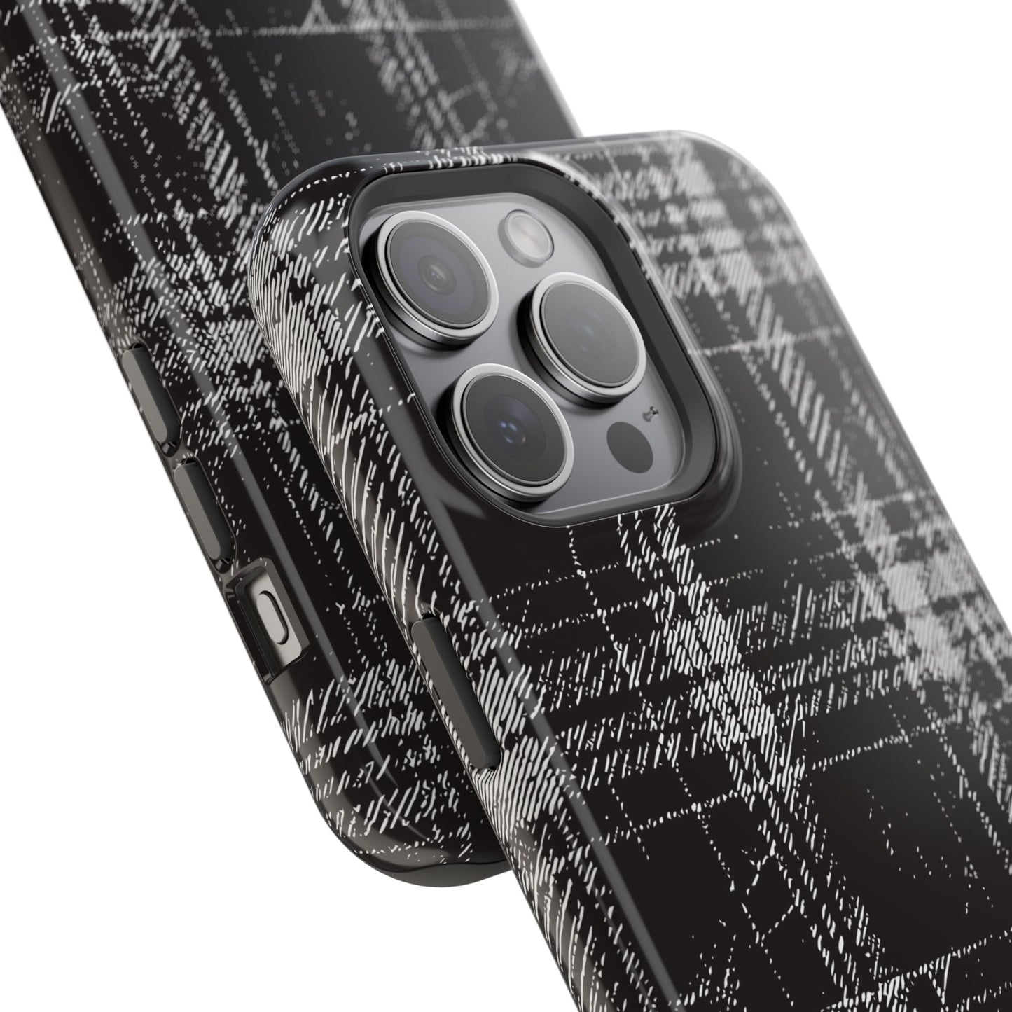 Smoky Grungy Plaid Phone Case for Apple