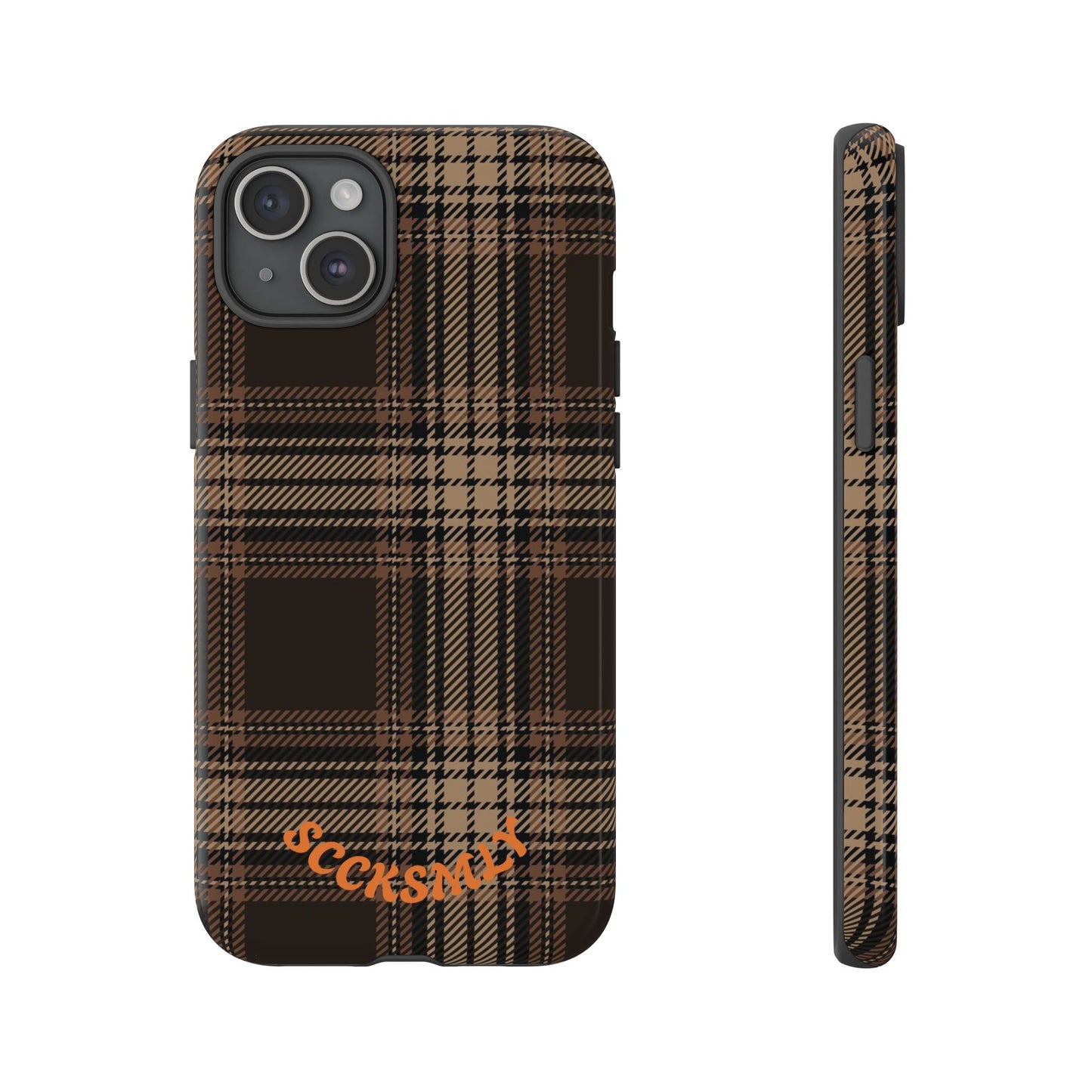 Brown Bread Plaid Tough Phone Case for Apple