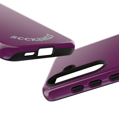 SOLID Amethyst Matte Tough Phone Case for Samsung