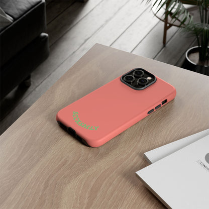 SOLID Guava Melon Wave Tough Phone Case for Apple