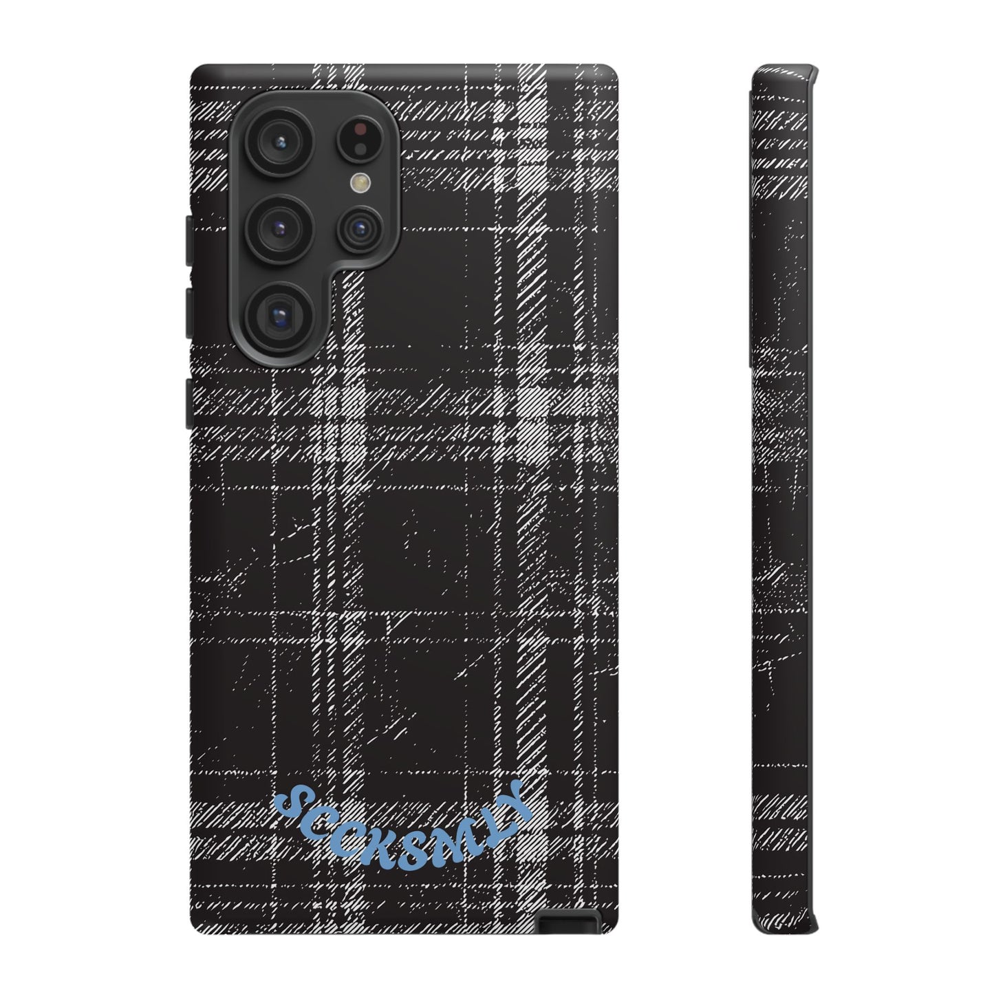 Smoky Grungy Plaid Phone Case for Samsung