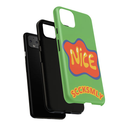 Green "NICE" Tough Phone Case for Google Pixel