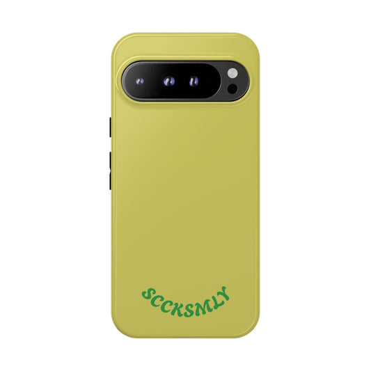 SOLID Lemon Pop Tough Case for Google Pixel