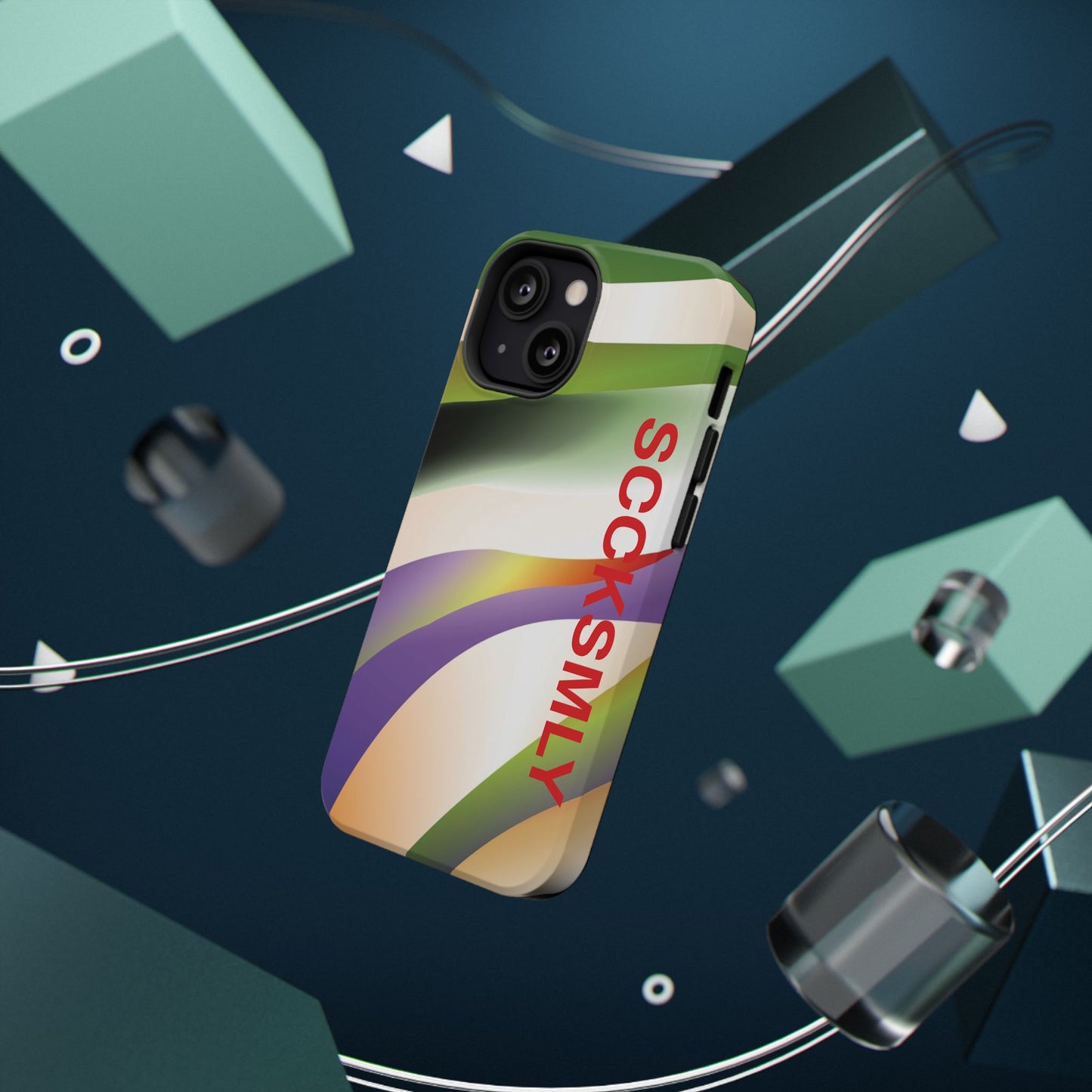 Green Waves Phone Case for "IOS or Apple"