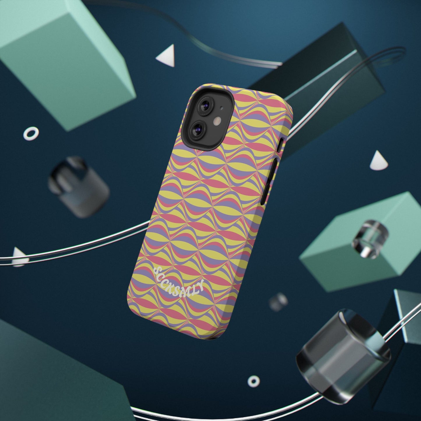 Electric Orbit Tough Phone Case for Apple