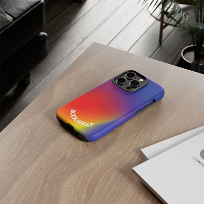 Liquid Dusk Tough Phone Case for Apple