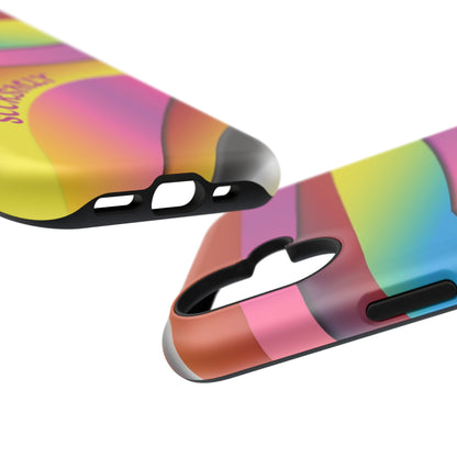 Modern Retro Rainbow Phone Case for Apple