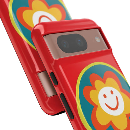 Red "SUNSHINE SMILE" Tough Phone Case for Google Pixel