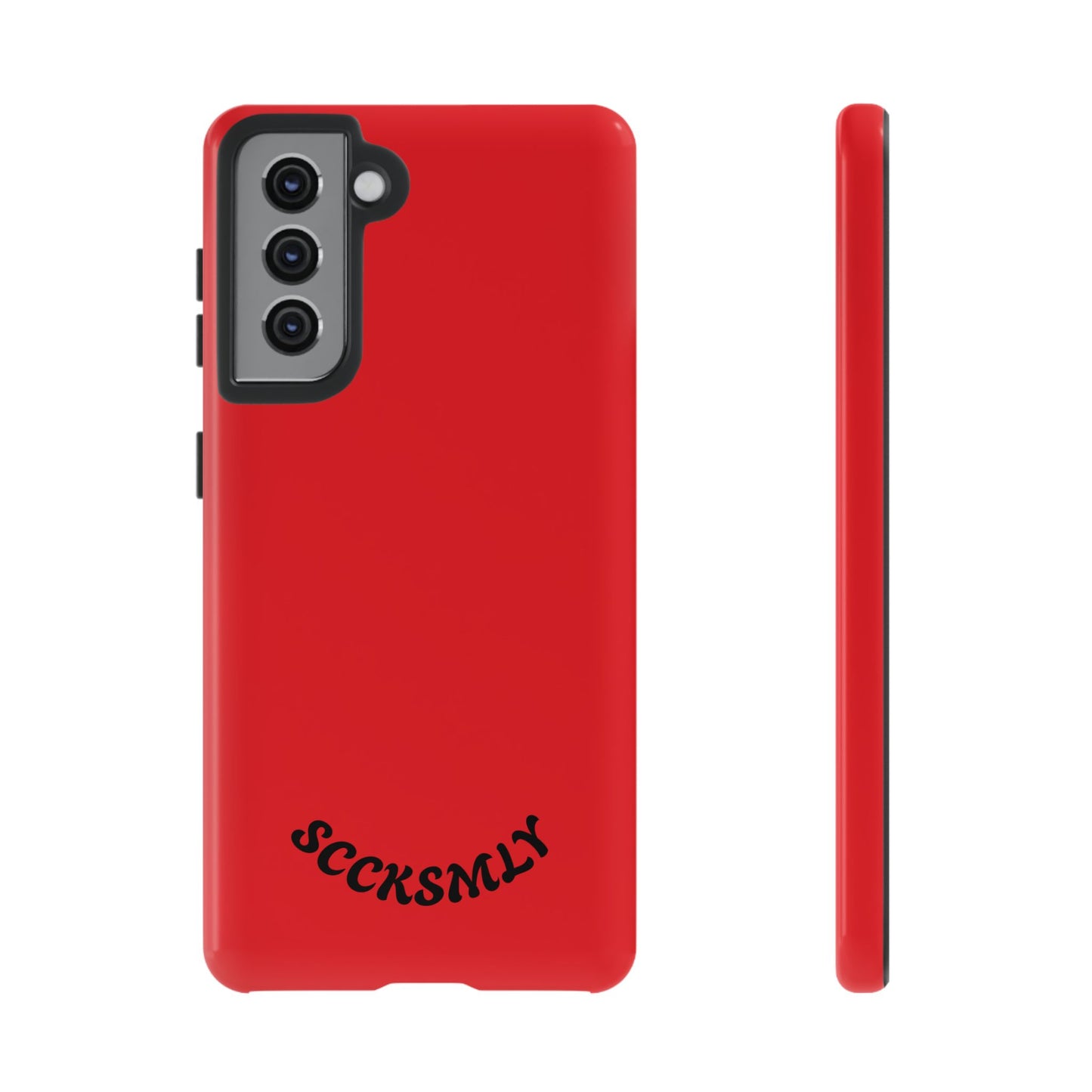 SOLID Screaming Red Tough Case for Samsung