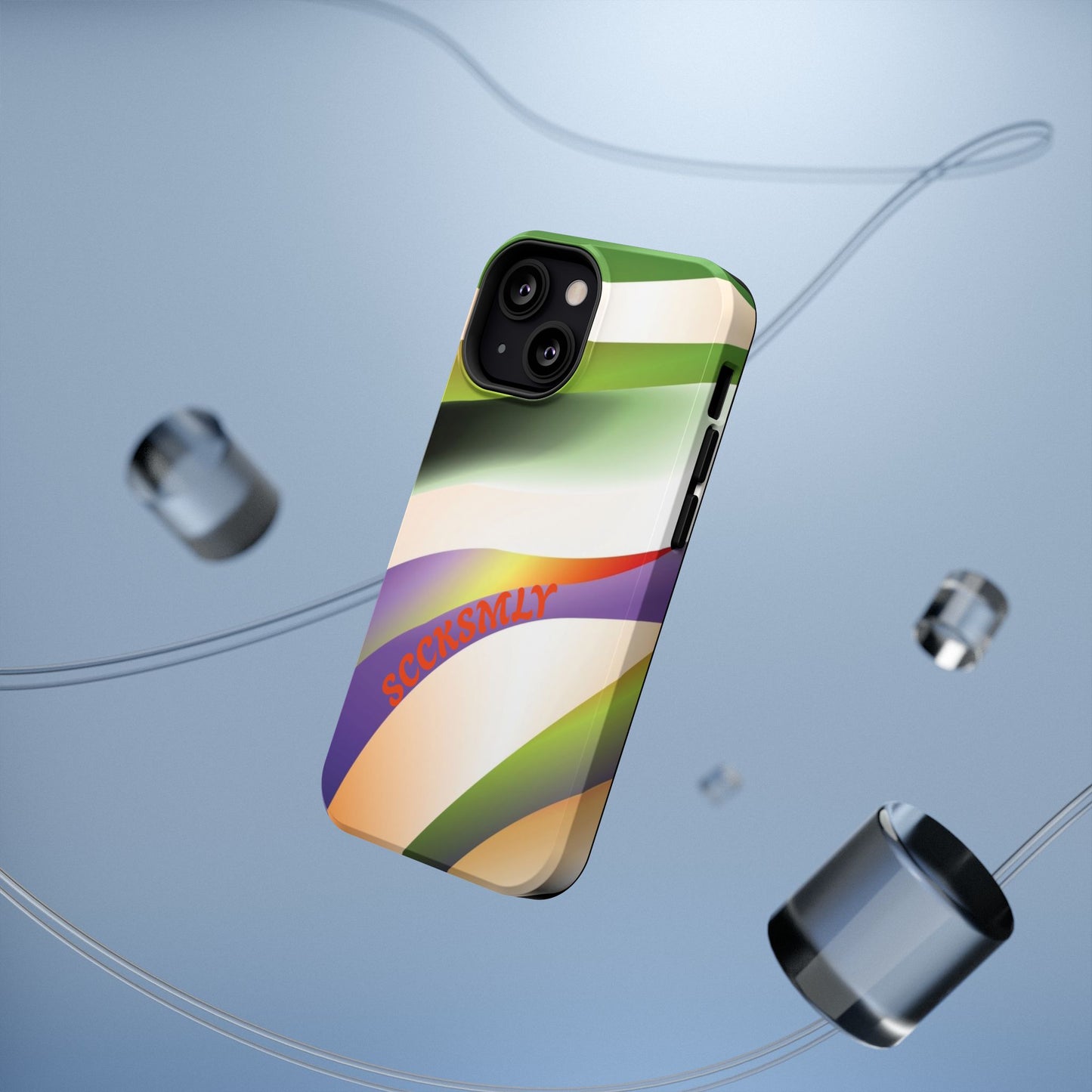 Green Waves Phone Case for Apple
