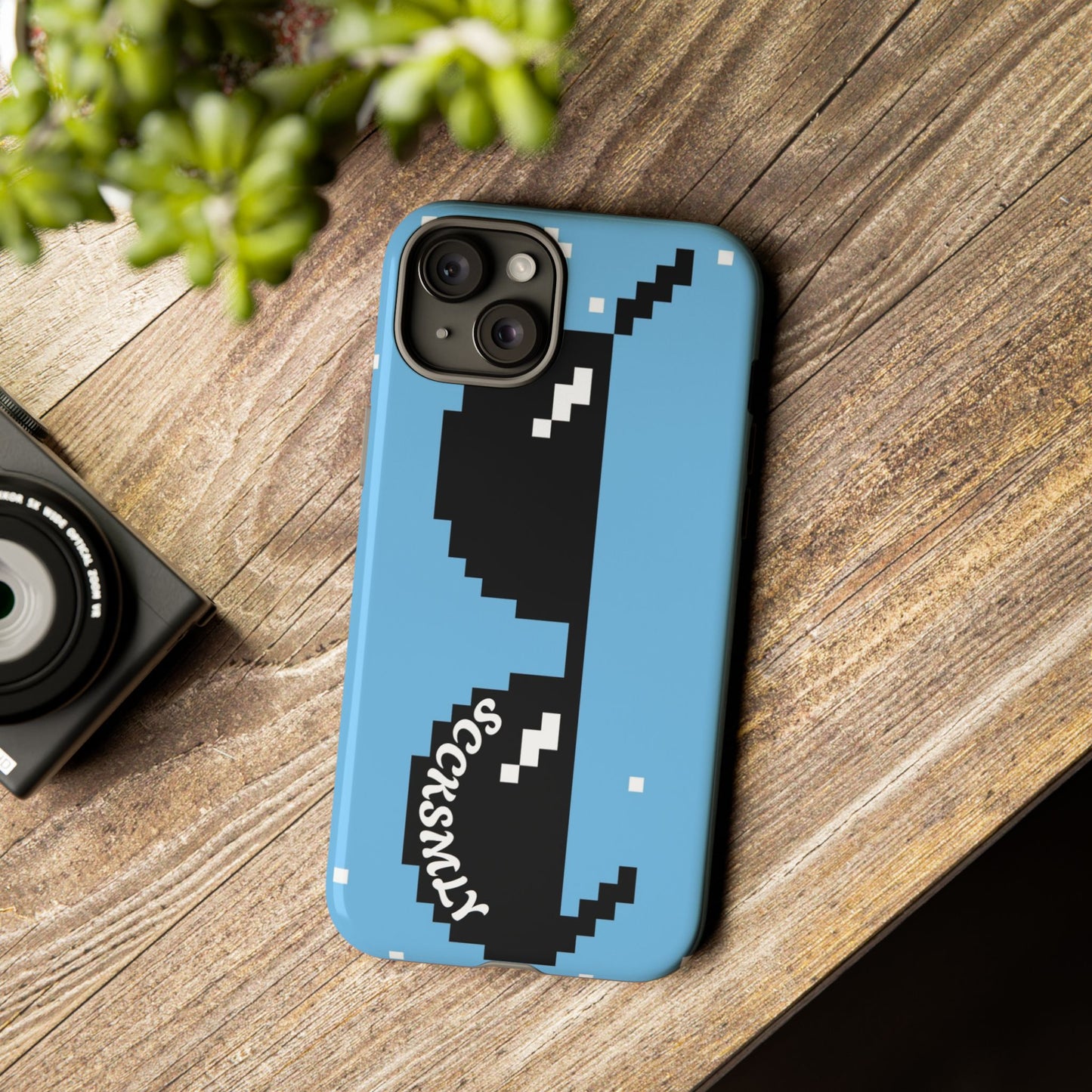 Pixel Glass Tough Phone Case for Apple