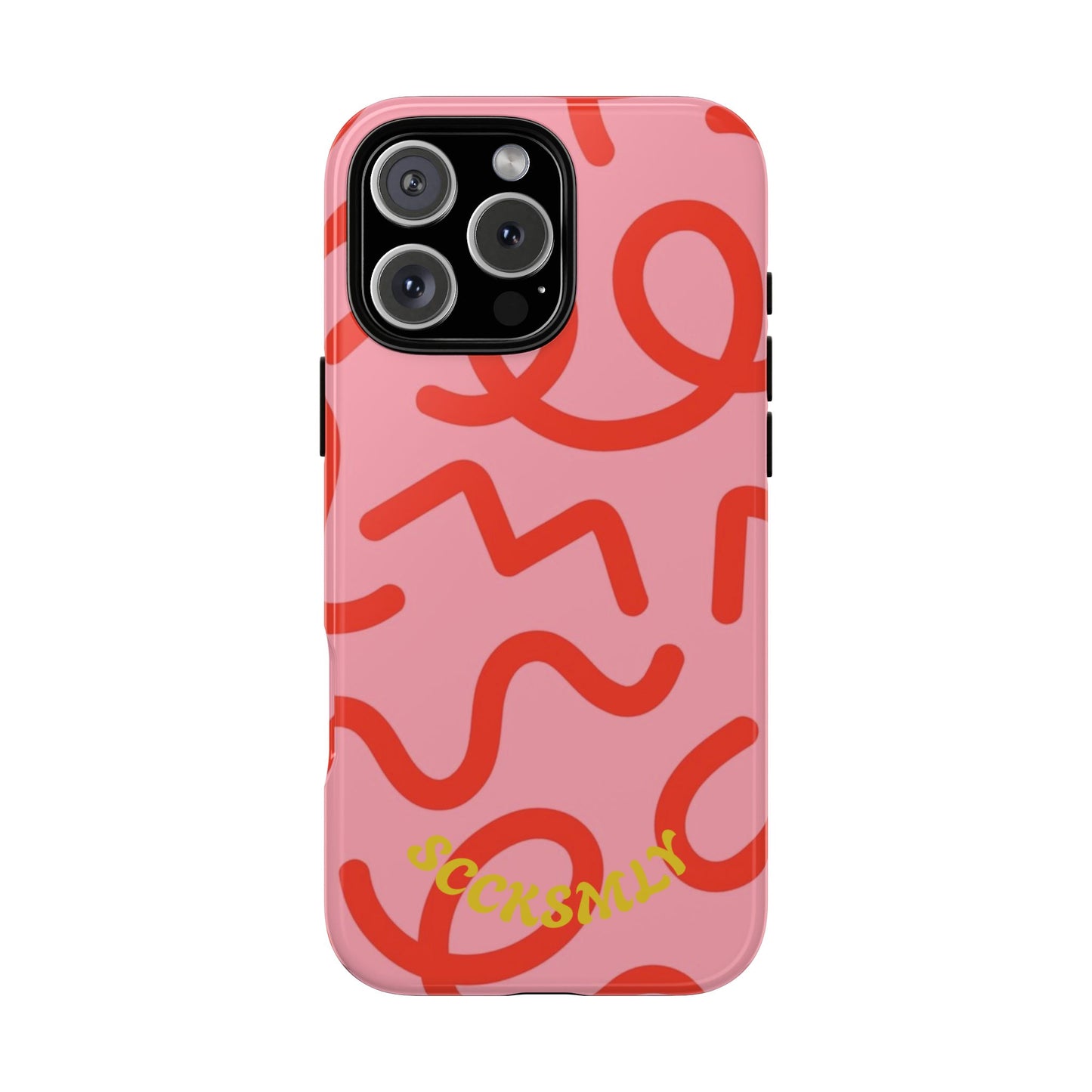 Red Candy Swirls Tough Case for Apple