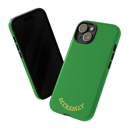 SOLID Green Grin Tough Case for Apple