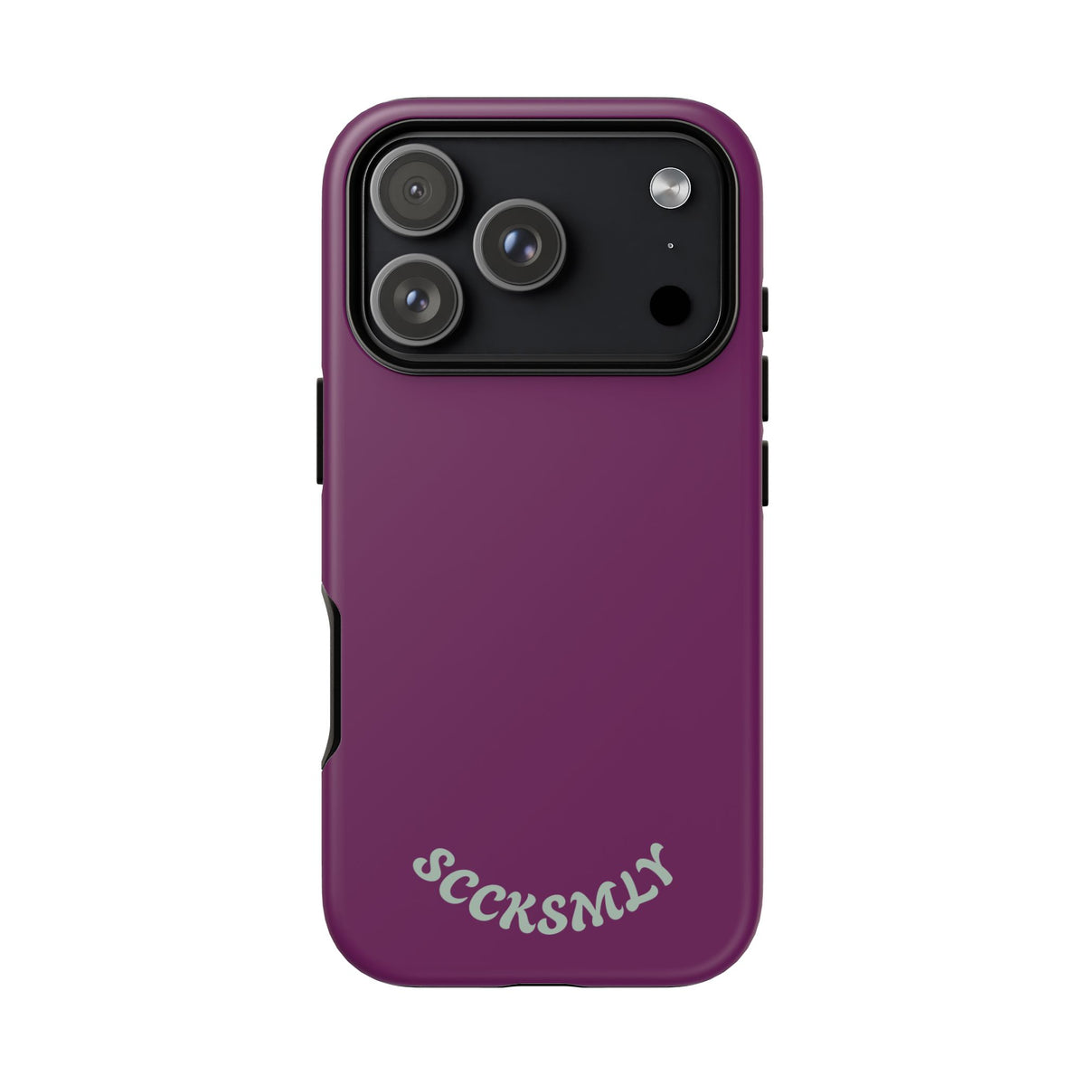 SOLID Amethyst Matte Tough Phone Case for Apple