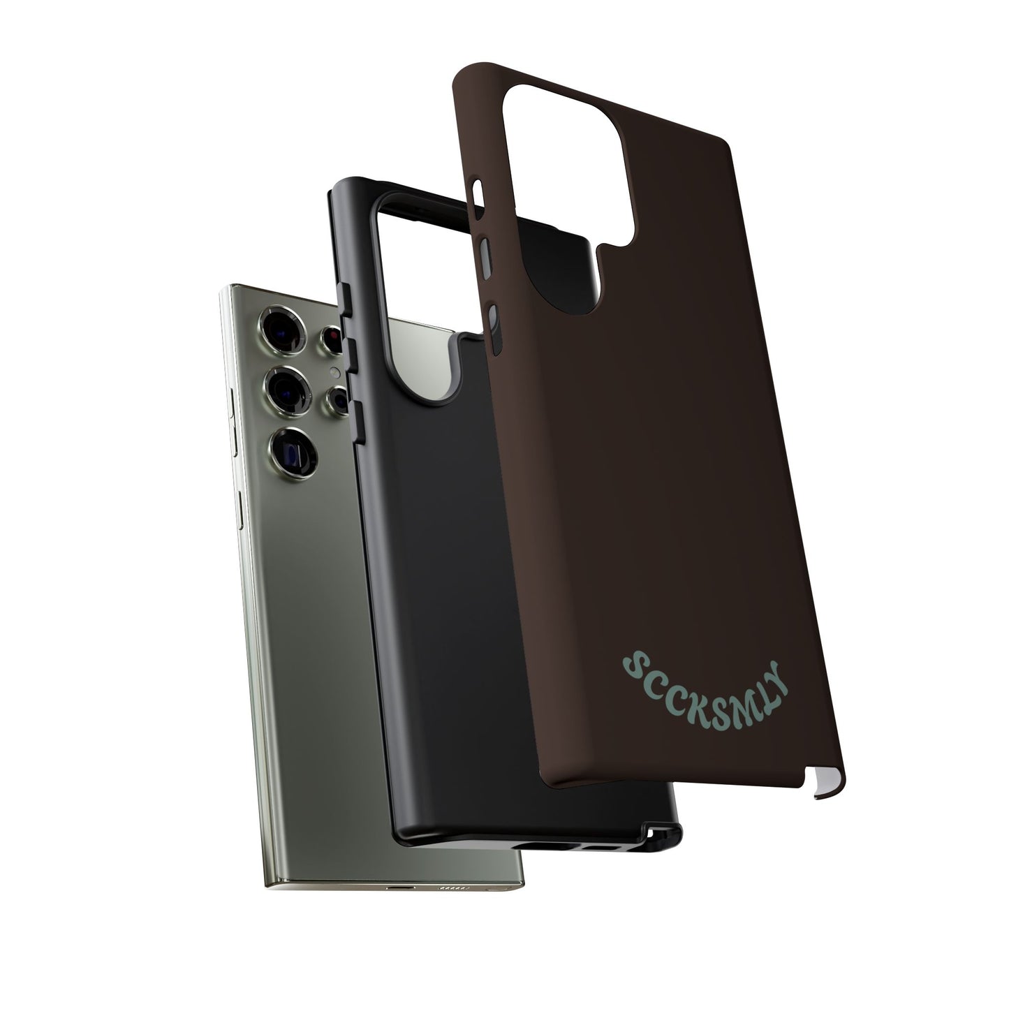 SOLID Espresso Mint Tough Phone Case for Samsung