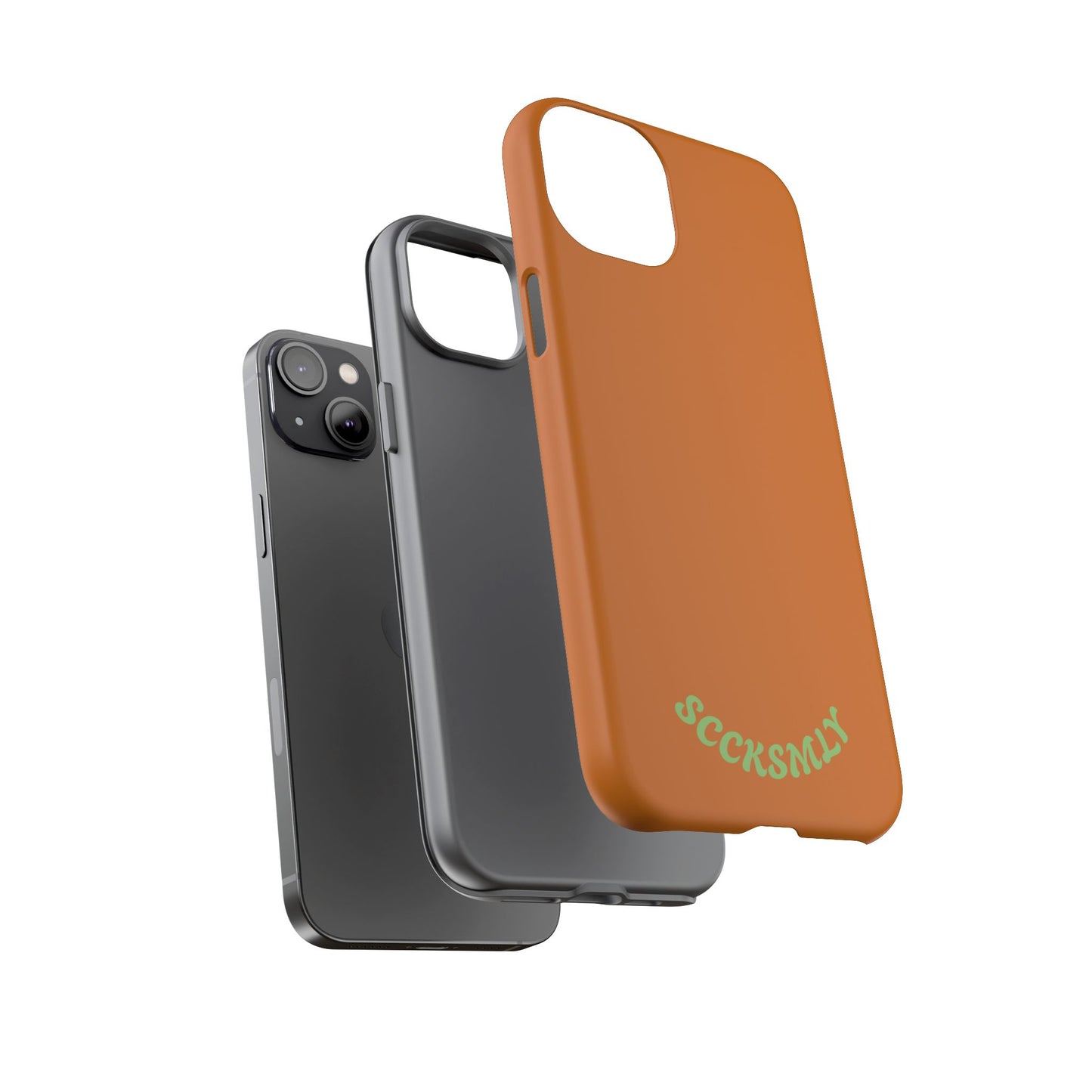 SOLID Terracotta Caoal Tough Case for Apple