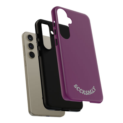 SOLID Amethyst Matte Tough Phone Case for Samsung