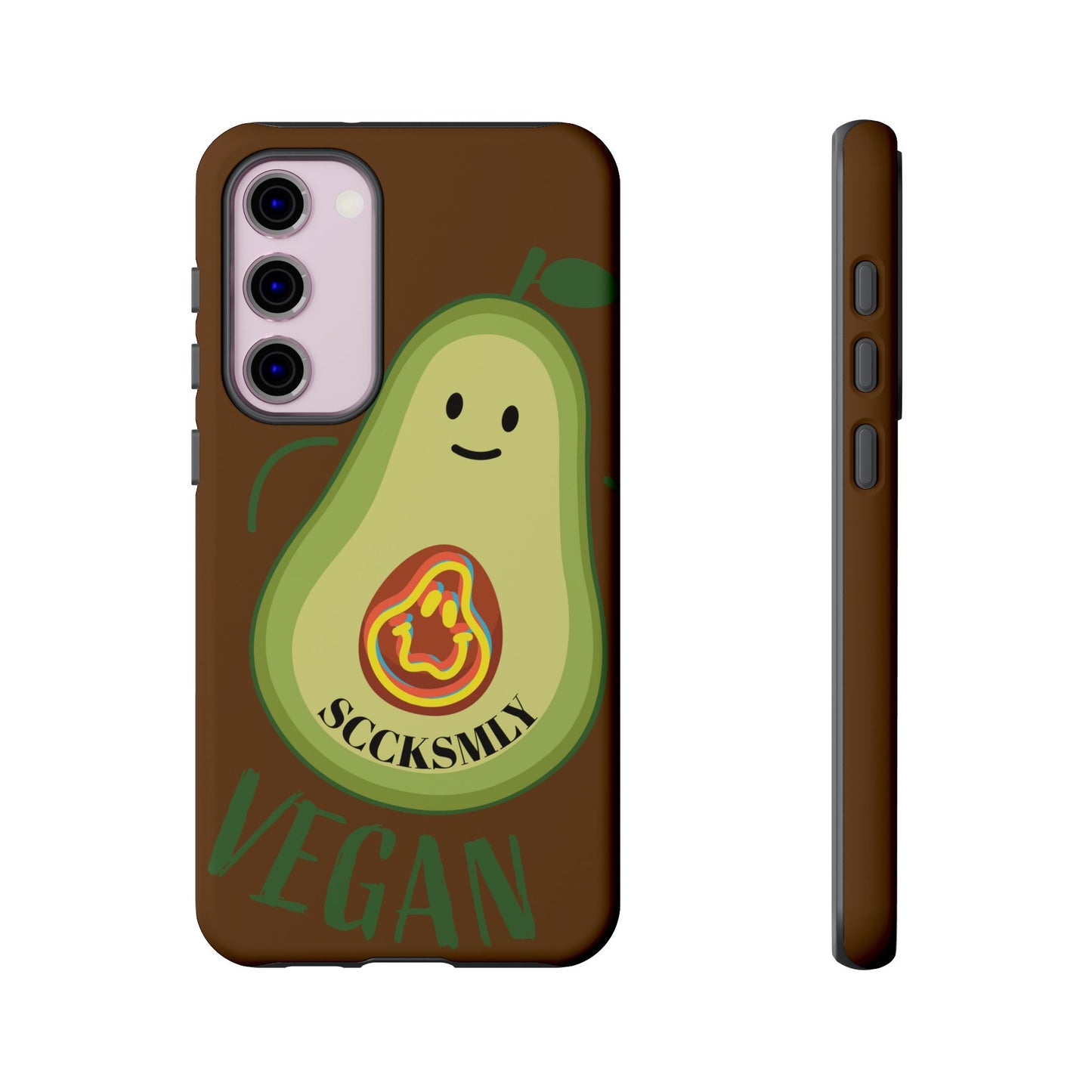 Playful Vegan Avocado Phone Case for Samsung